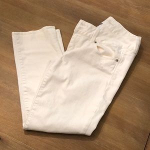 American Eagle White Denim Capris